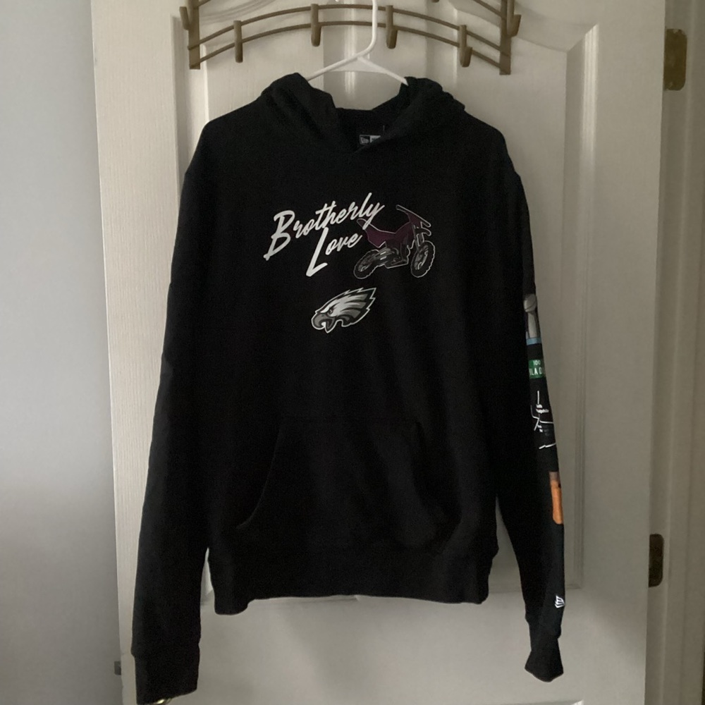 New Era Brotherly Love Philadelphia hoodie sweatshirt size L